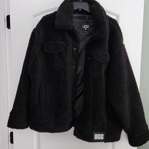 UGG XL TRUCKERS COAT Women's Sherpa Trucker Coat